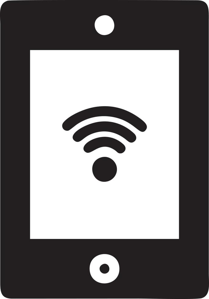 Signal Kommunikation Information Verbindung kabellos Symbol Symbol Vektor Bild, Illustration von das Netzwerk W-lan im schwarz Bild. eps 10