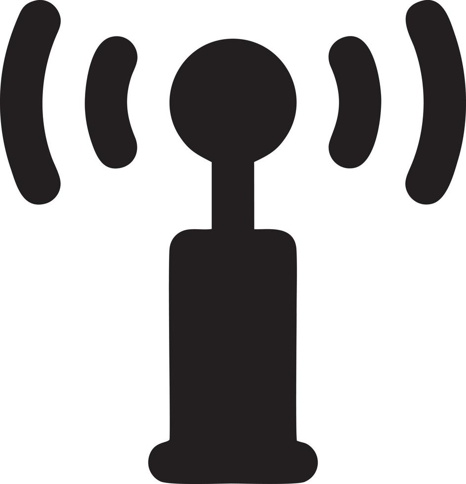 signal kommunikation information förbindelse trådlös ikon symbol vektor bild, illustration av de nätverk wiFi i svart bild. eps 10