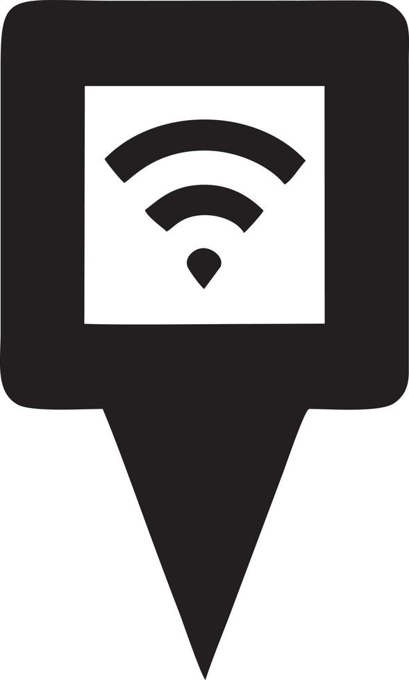 signal kommunikation information förbindelse trådlös ikon symbol vektor bild, illustration av de nätverk wiFi i svart bild. eps 10