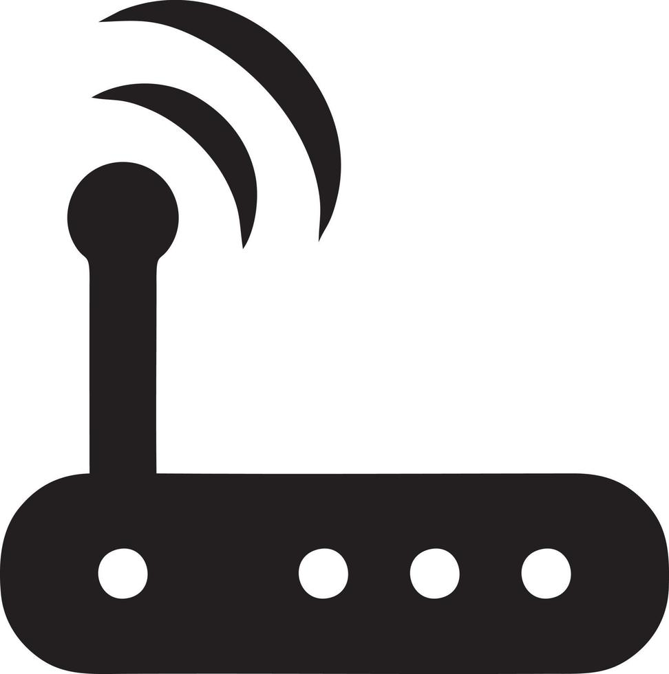 signal kommunikation information förbindelse trådlös ikon symbol vektor bild, illustration av de nätverk wiFi i svart bild. eps 10