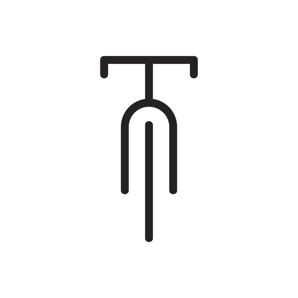 Fahrrad Symbol auf Weiß Hintergrund. Vektor Illustration