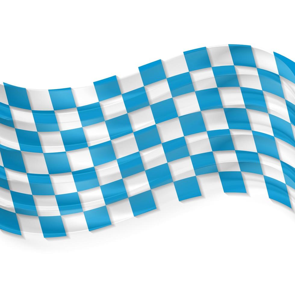 Blau Oktoberfest winken Flagge abstrakt Hintergrund vektor