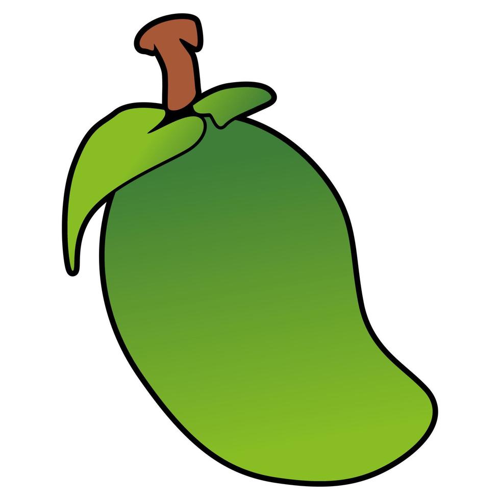 Mango Obst Symbol Bild Vektor Illustration Design zum Essen und Natur Konzept