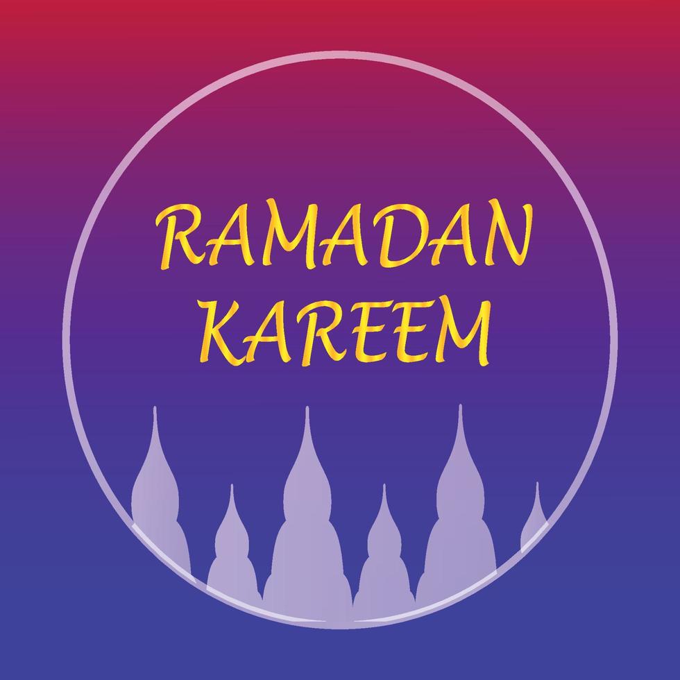 ramadan kareem islamic hälsning kort bakgrund vektor illustration. de helig månad av de muslim gemenskap.