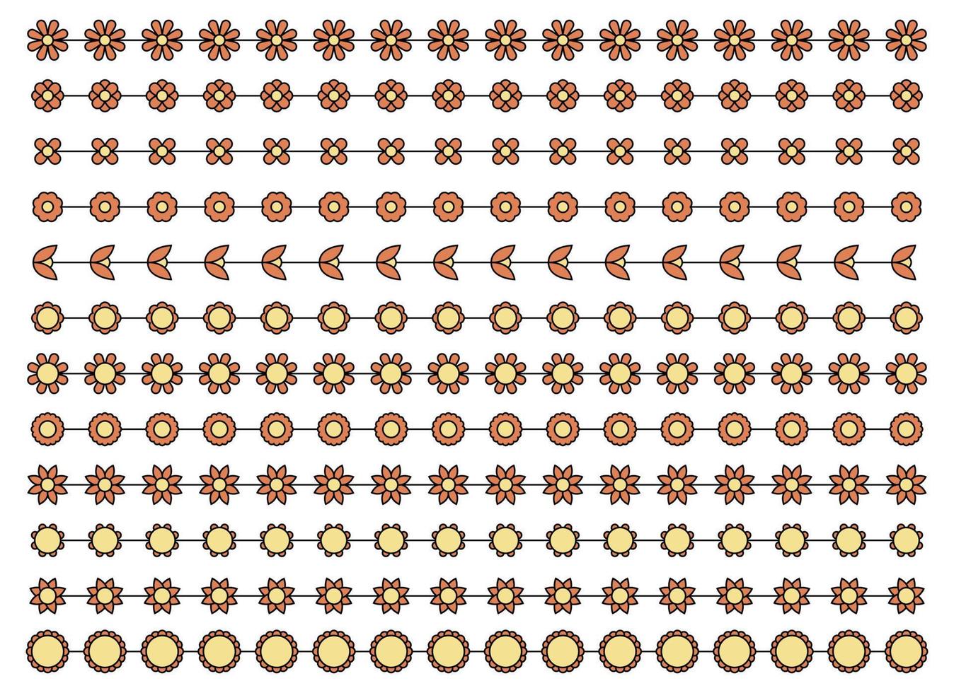 blomma delare samling vektor illustration