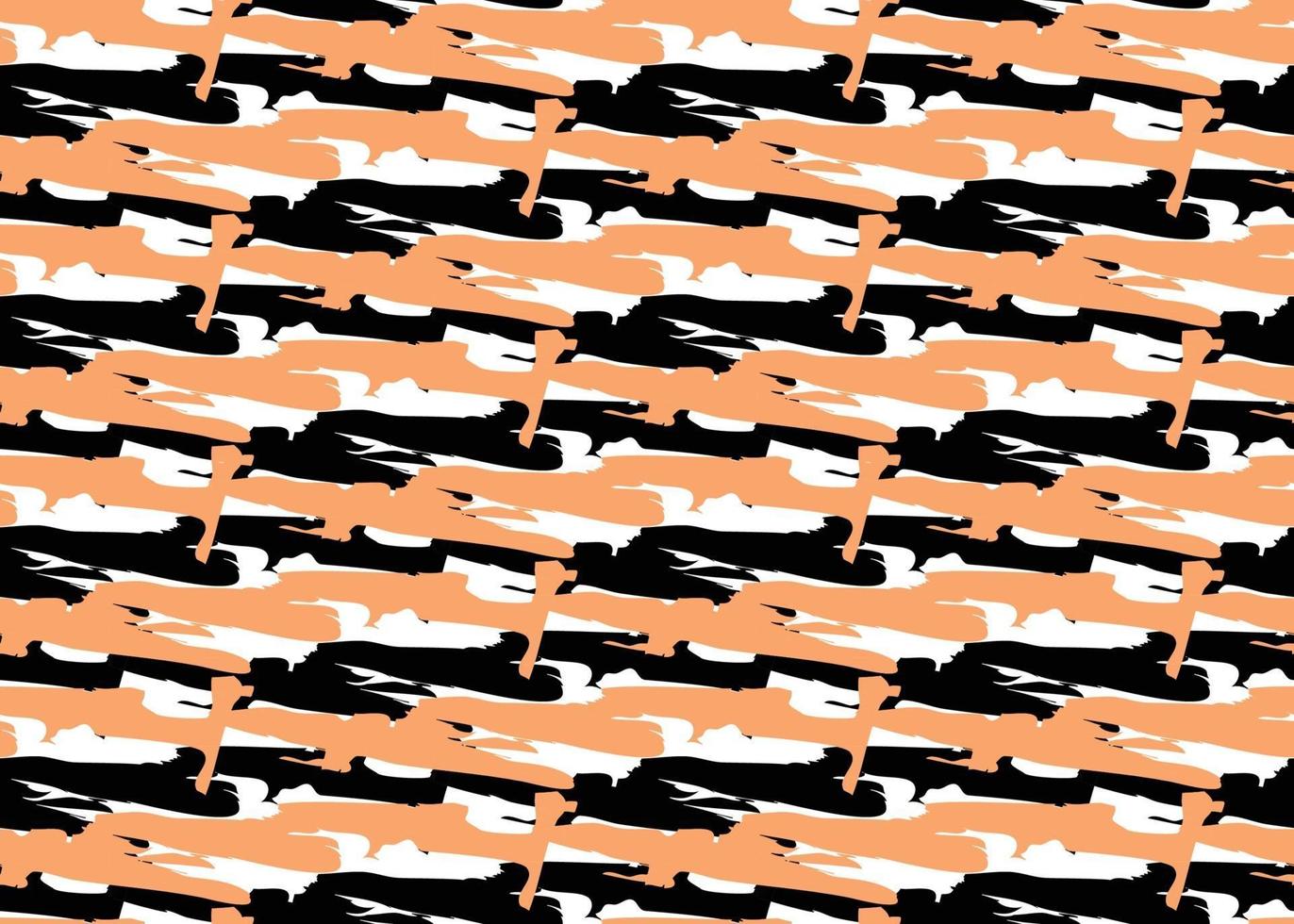 vektor textur bakgrund, sömlösa mönster. handritade, orange, svarta, vita färger.