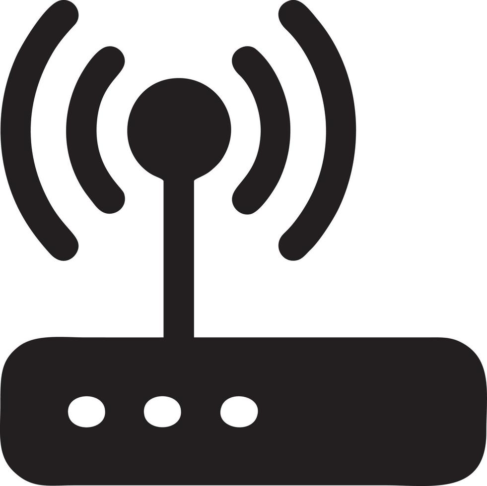 signal kommunikation information förbindelse trådlös ikon symbol vektor bild, illustration av de nätverk wiFi i svart bild. eps 10