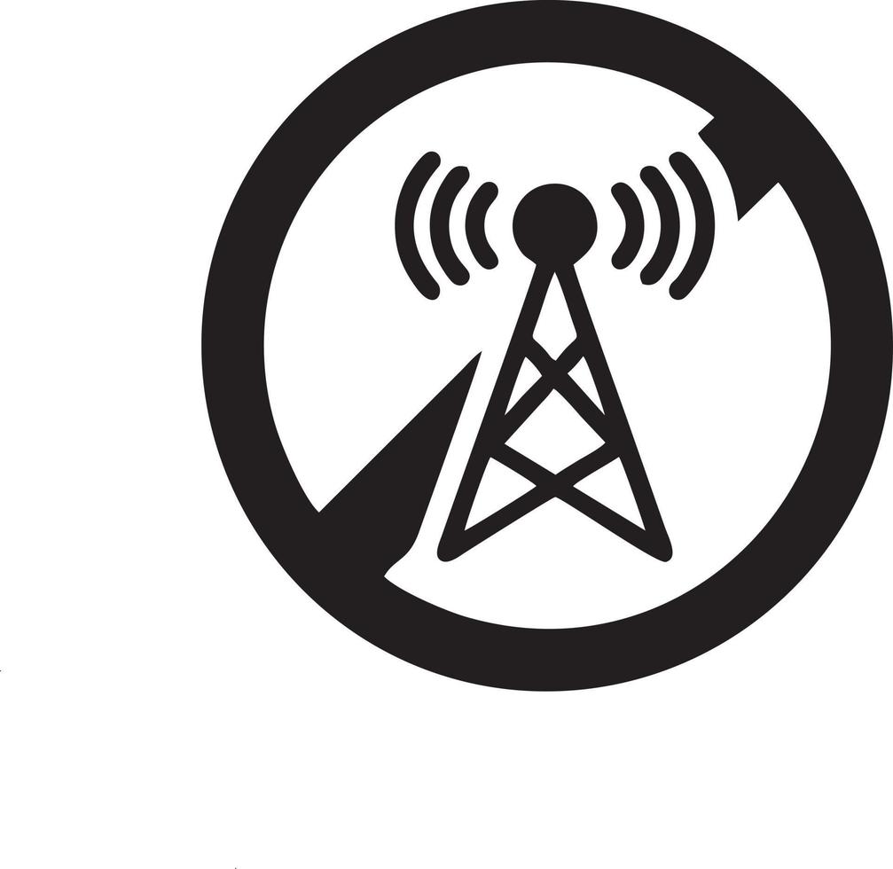 signal kommunikation information förbindelse trådlös ikon symbol vektor bild, illustration av de nätverk wiFi i svart bild. eps 10