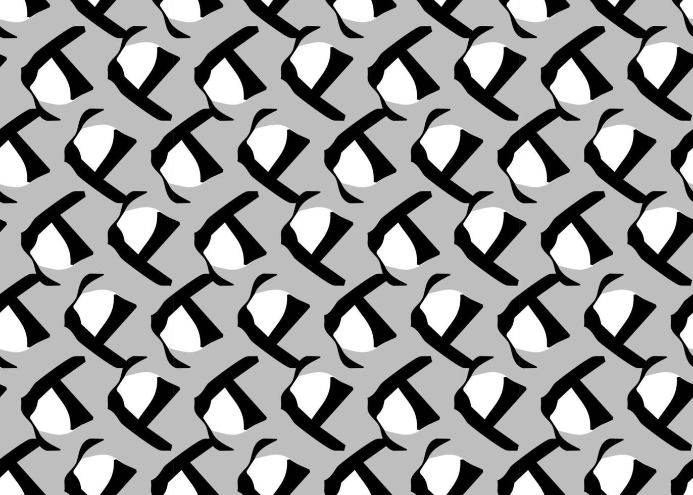 vektor textur bakgrund, sömlösa mönster. handritade, svarta, gråa, vita färger.