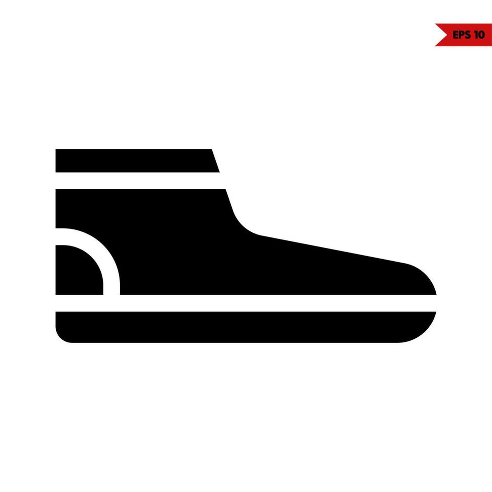 Schuhe Glyphe-Symbol vektor