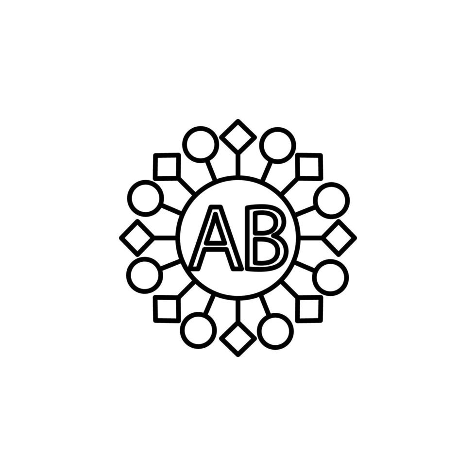 ab Blut Vektor Symbol