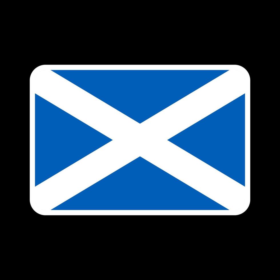 Skottlands flagga, officiella färger och proportioner. vektor illustration.