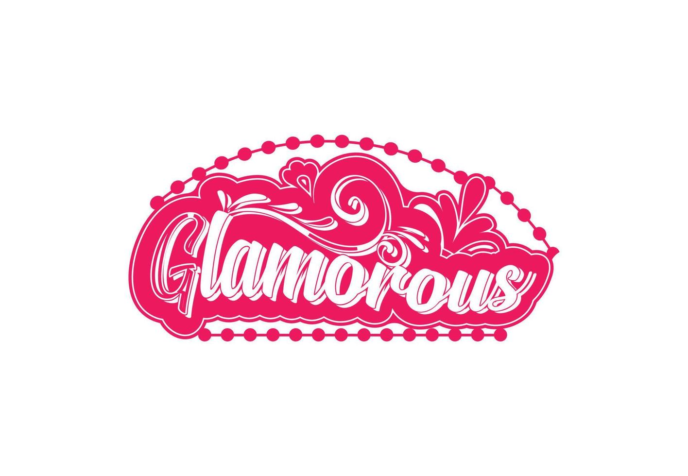 glamourös Logo und Symbol Design Vorlage vektor