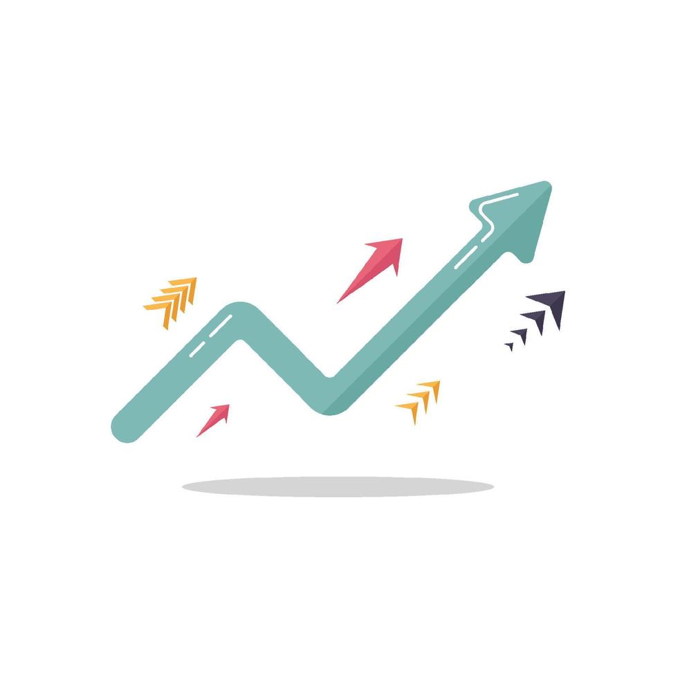 tillväxt finansiell handel stock för företag. vektor illustration