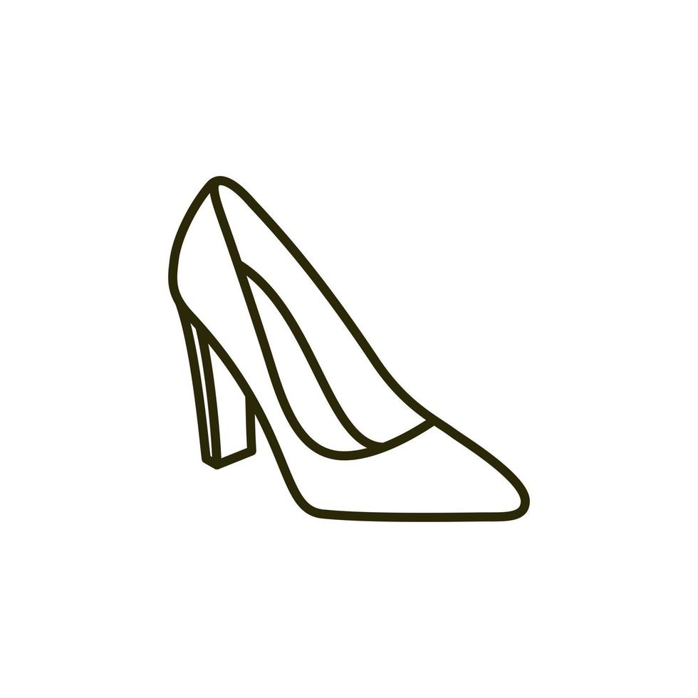 Rote Damenschuhe mit hohen Absätzen Vektor-Symbol-Illustration. Schönheit und Mode, High Heels, Schuhe, Schönheit, Mode, Schuhdesign, Feierlichkeiten, High Heels. vektor