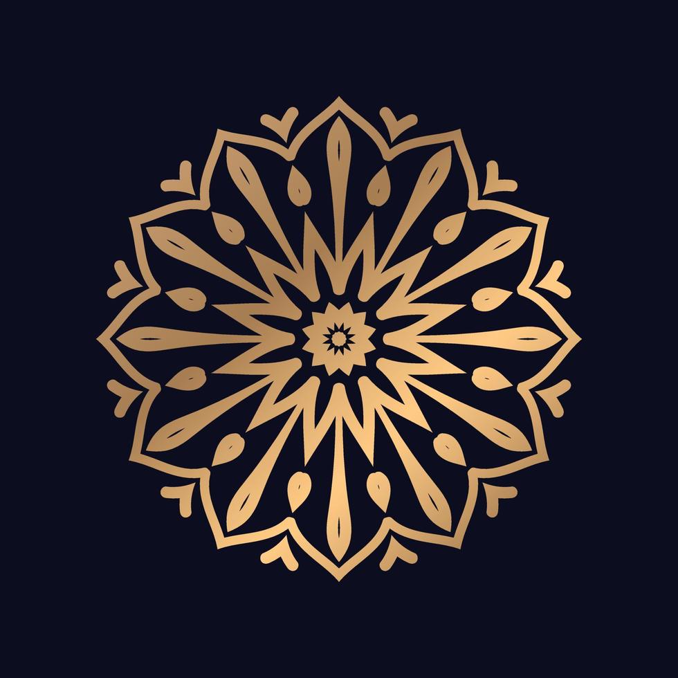 Gradient islamisch Muster Mandala Design Illustration. vektor