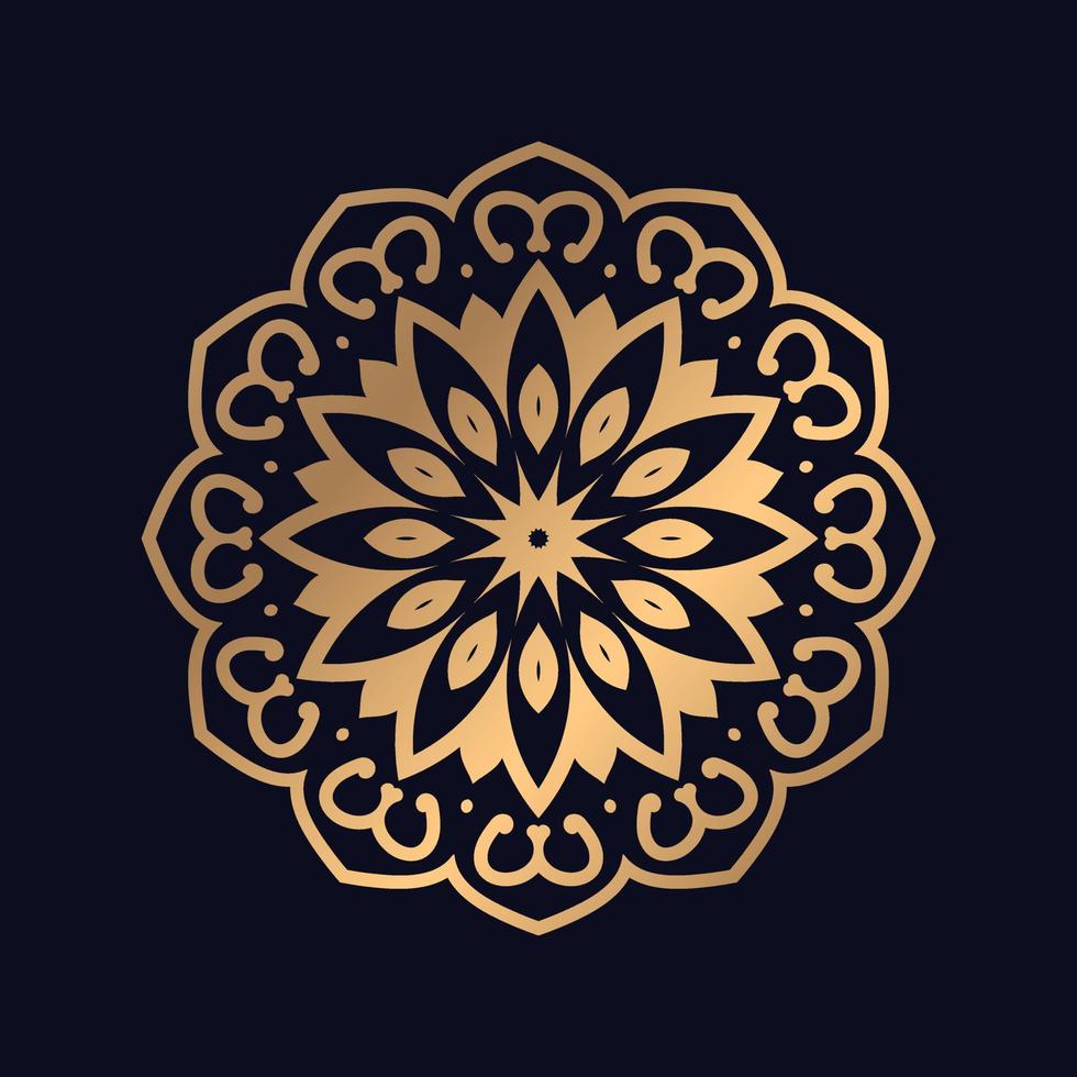 kreativ Luxus Mandala Design Hintergrund vektor