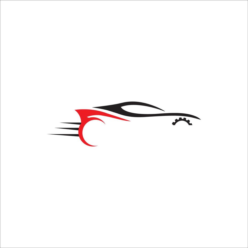 hoch Geschwindigkeit Auto Logo vektor