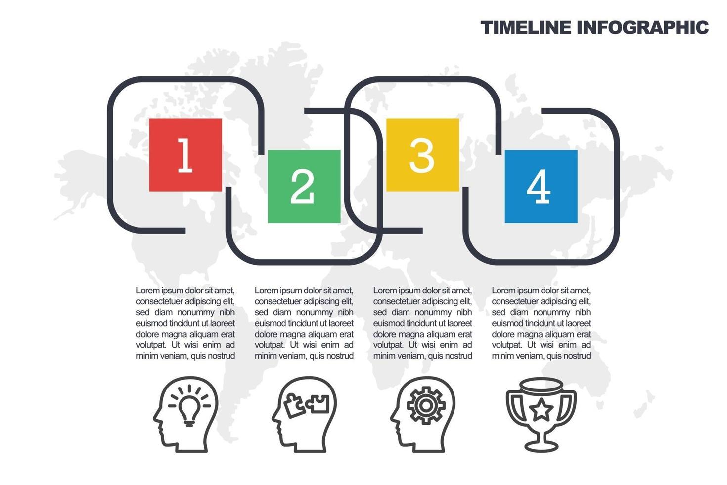 Business Minimal Infografik Vorlage vektor