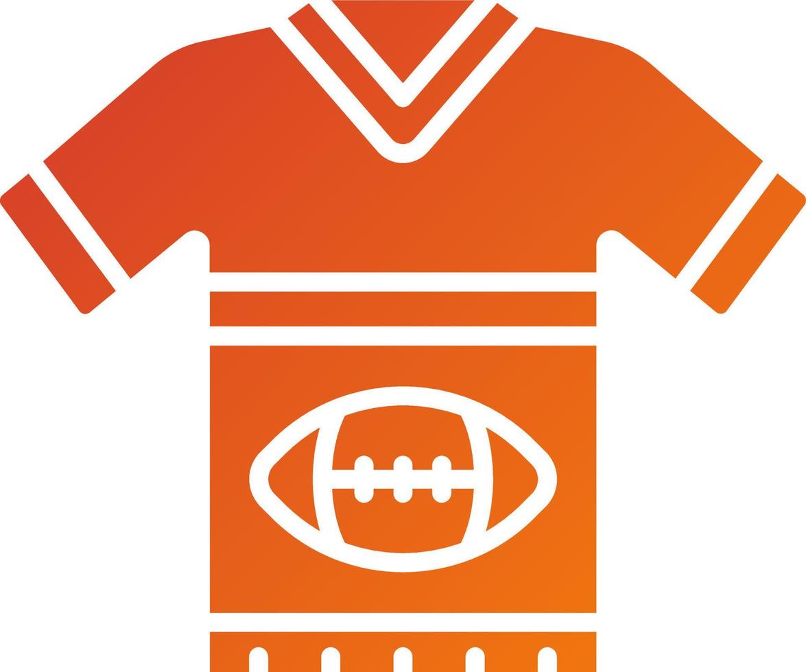 Rugby Uniform Vektor Symbol Stil