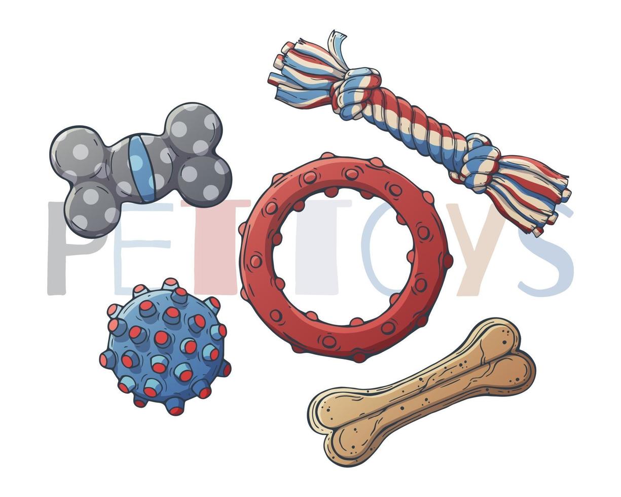 Spielzeug für Katzen und Hunde. Vektor. vektor