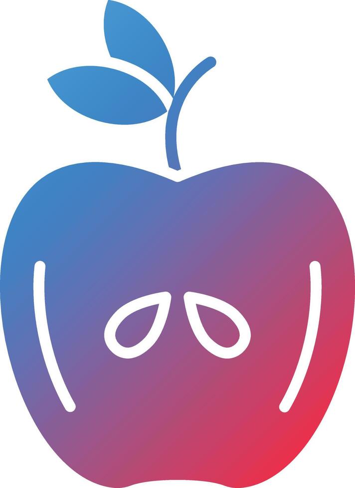 vektor design äpple ikon stil