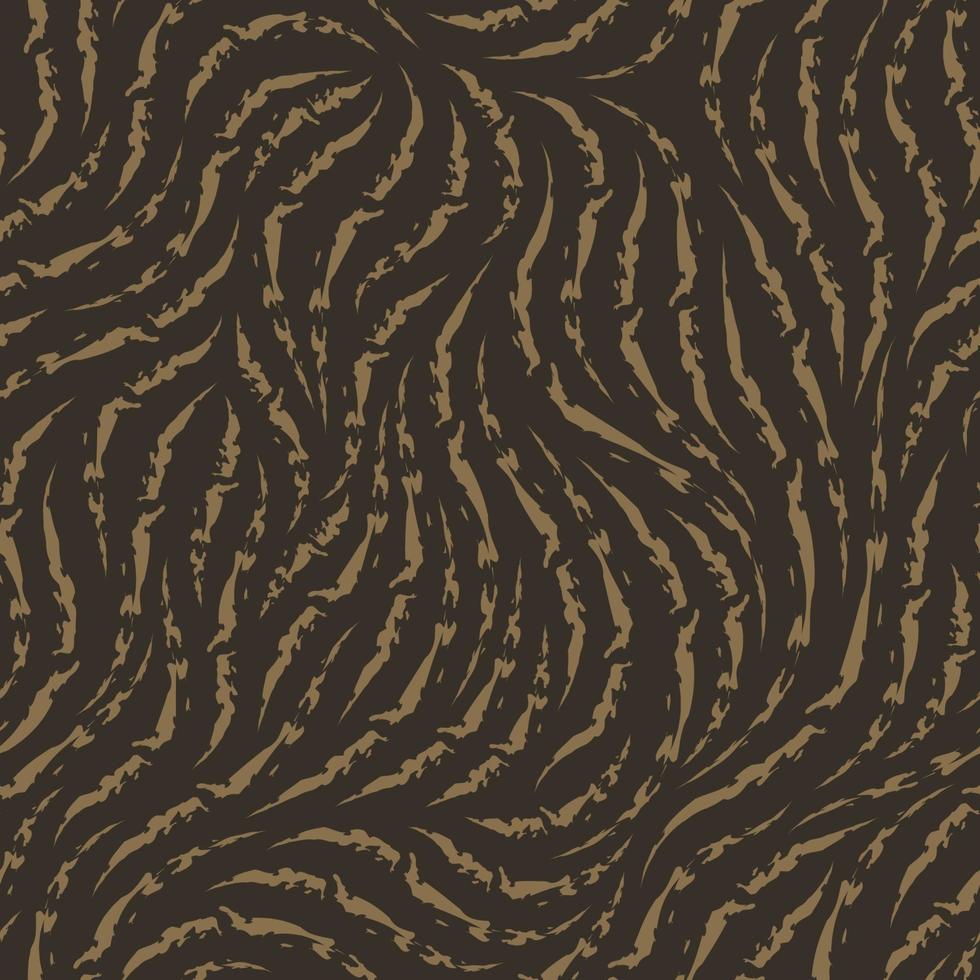 vektor sömlös konsistens. mönster av heterogena trasiga linjer av beige färg isolerad på brun bakgrund.