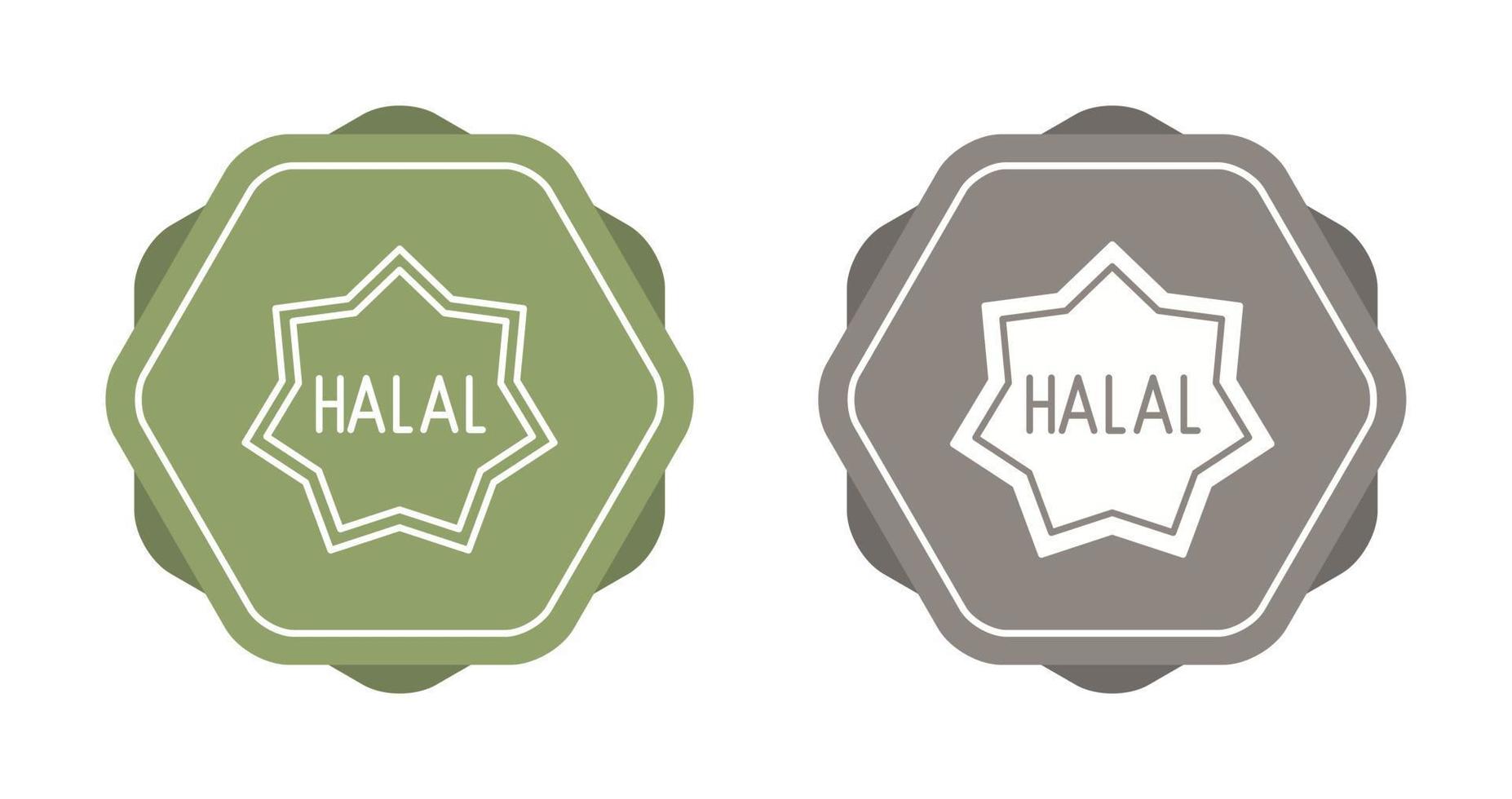 Symbol für Halal-Vektor vektor