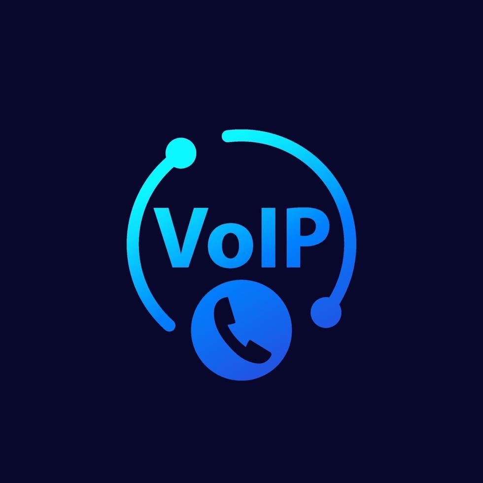 VoIP-Anrufsymbol für das Web vektor