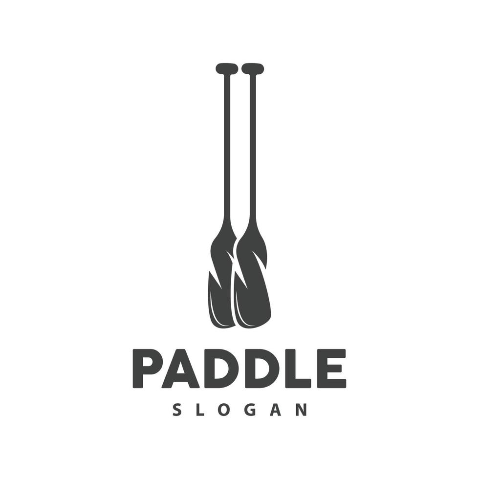 Paddel Logo, Boot Paddel Vektor, gekreuzt Paddel Symbol, Illustration Symbol einfach Design vektor