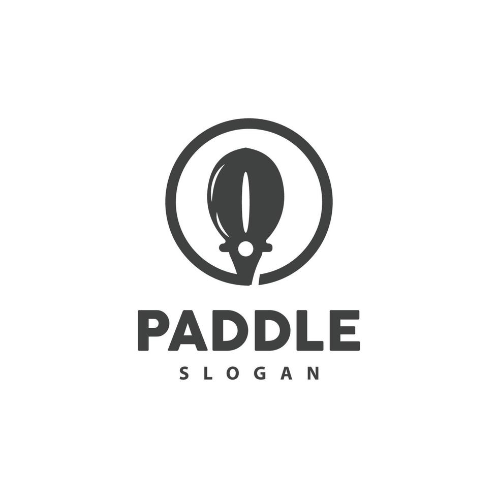 Paddel Logo, Boot Paddel Vektor, gekreuzt Paddel Symbol, Illustration Symbol einfach Design vektor