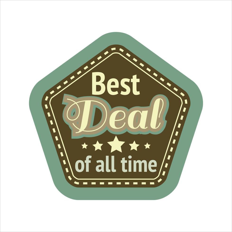 Beste Deal Illustration Vektor