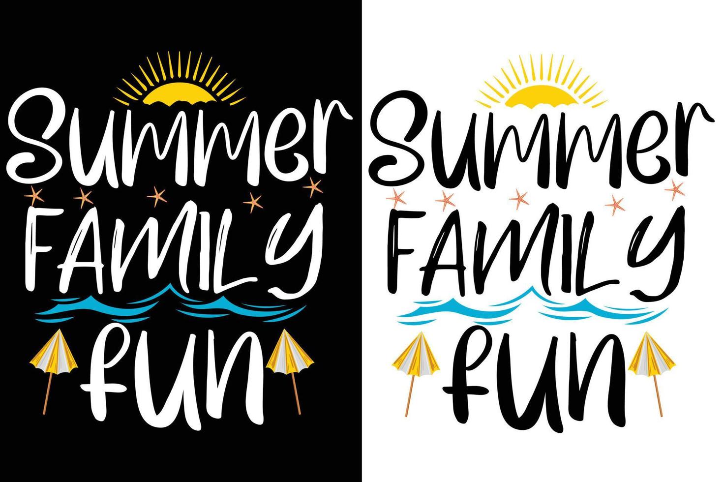 Sommer- Familie Spaß t Shirt, Sommer- Typografie t Hemd Design vektor