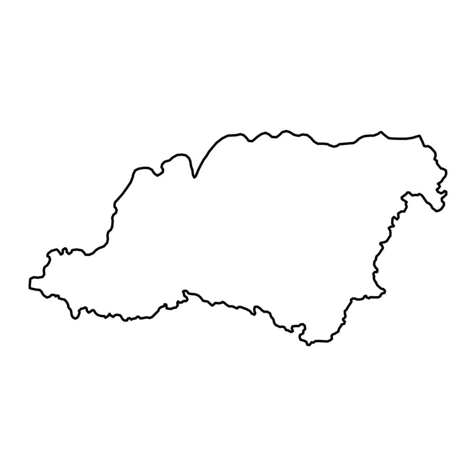 Kärnten Karte, Region von Slowenien. Vektor Illustration.