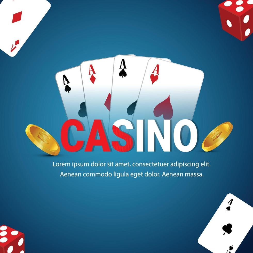 Casino Luxus VIP Hintergrund mit kreativer Illustration vektor