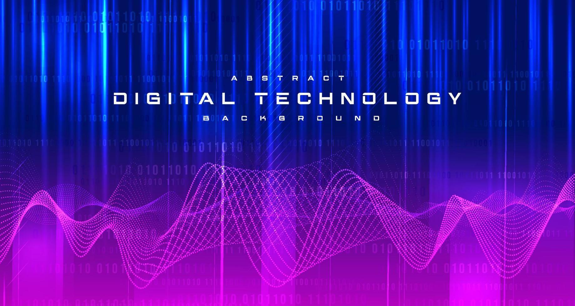 abstrakt digital teknologi trogen krets blå rosa bakgrund, cyber vetenskap teknik, innovation kommunikation framtida, ai stor data, internet nätverk förbindelse, moln hi-tech illustration vektor