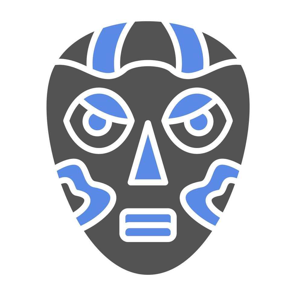 afrikanisch Maske Vektor Symbol Stil