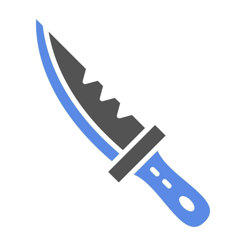 dykning kniv vektor ikon stil