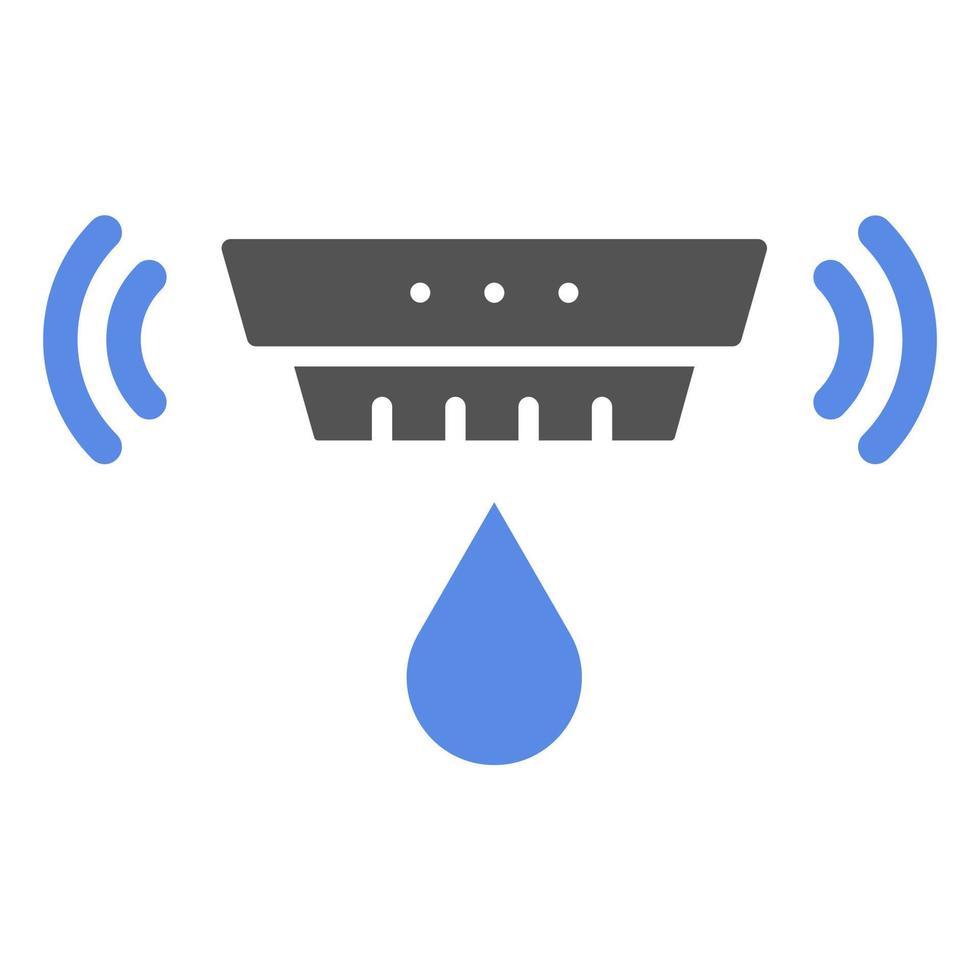 Clever Wasser Sensor Vektor Symbol Stil