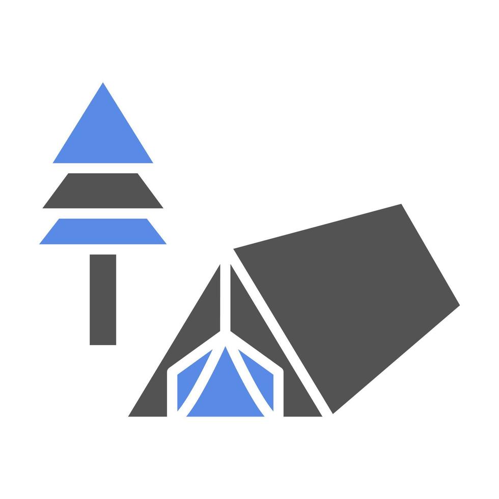 Campingplatz Vektor Symbol Stil