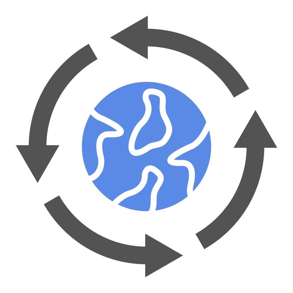 ekologisk integration vektor ikon stil