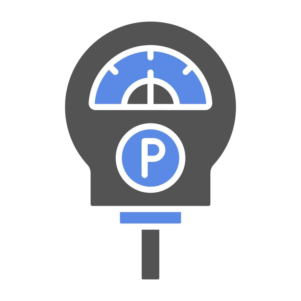 Parkplatz Meter Vektor Symbol Stil