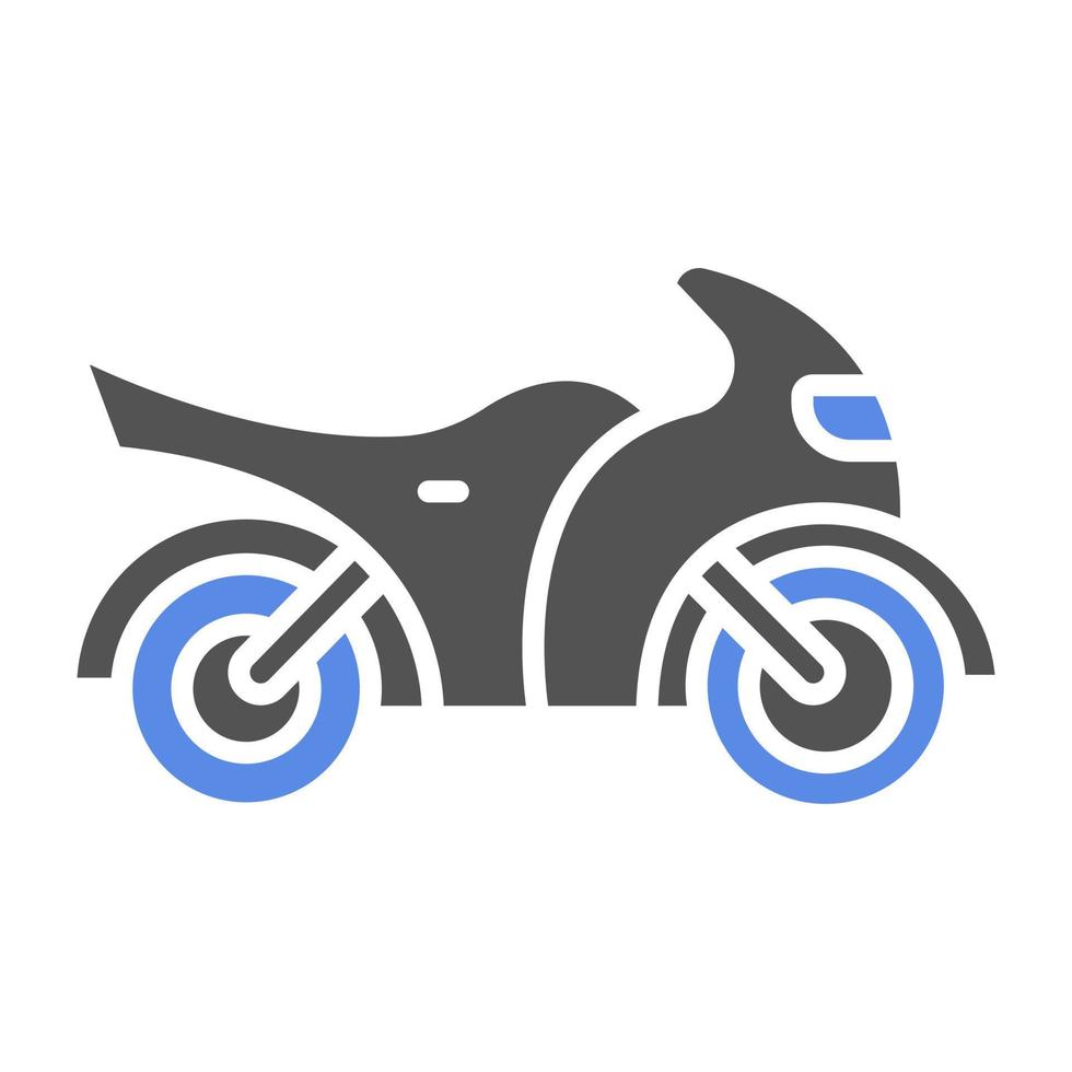 Motorrad Vektor Symbol Stil