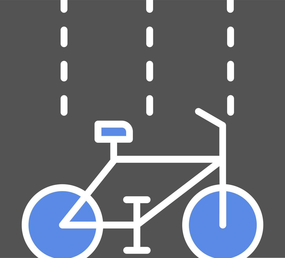 Fahrrad Fahrbahn Vektor Symbol Stil