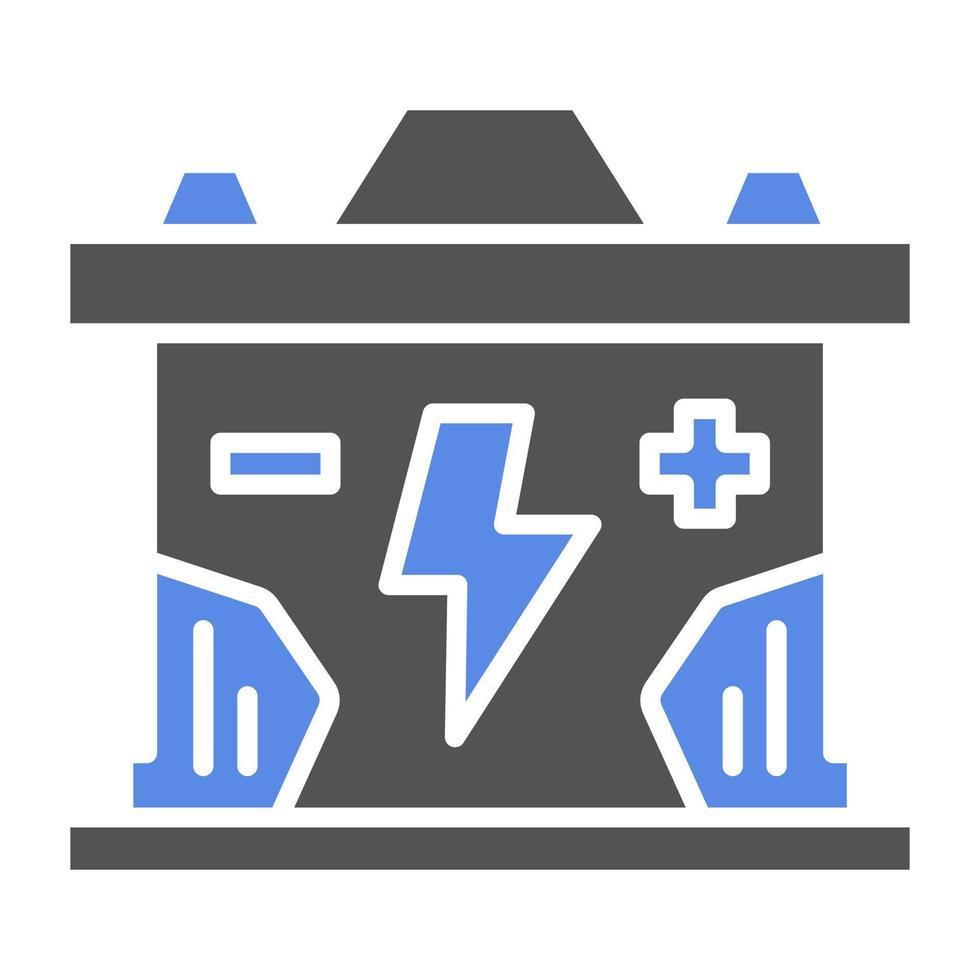 groß Batterie Vektor Symbol Stil