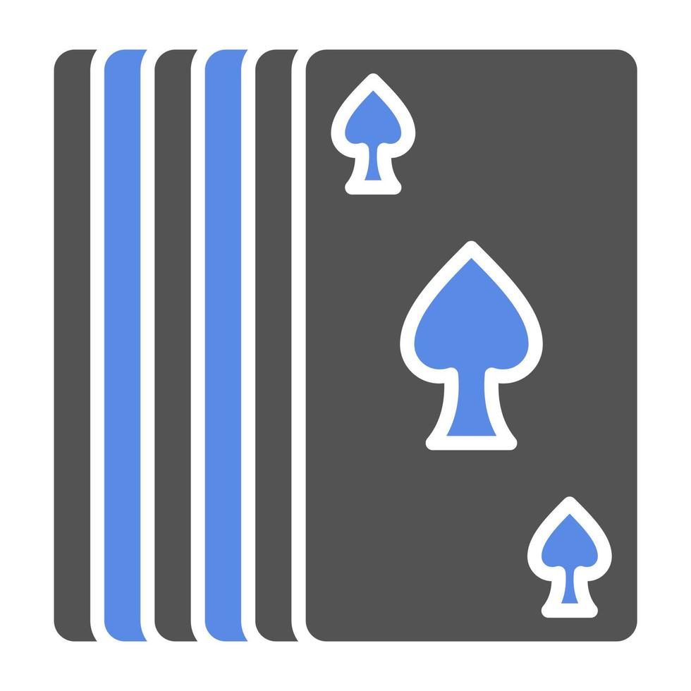 Karte Deck Vektor Symbol Stil