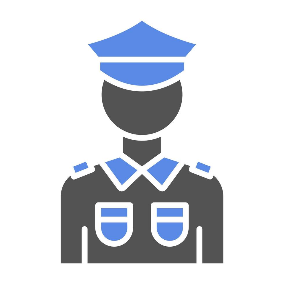 Polizist Vektor Symbol Stil