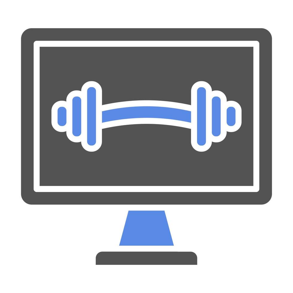 online Fitnessstudio Vektor Symbol Stil