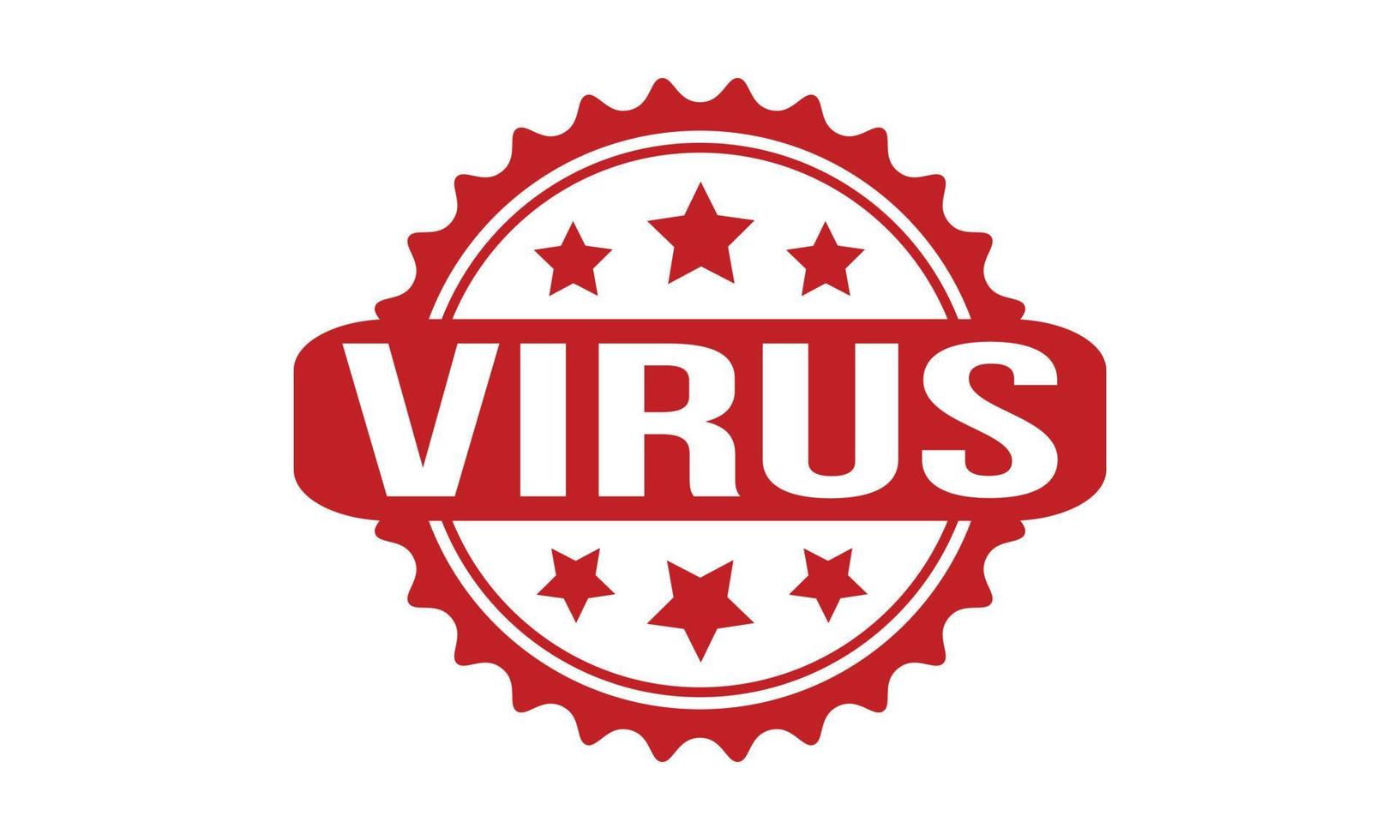 virus sudd stämpel. röd virus sudd grunge stämpel täta vektor illustration
