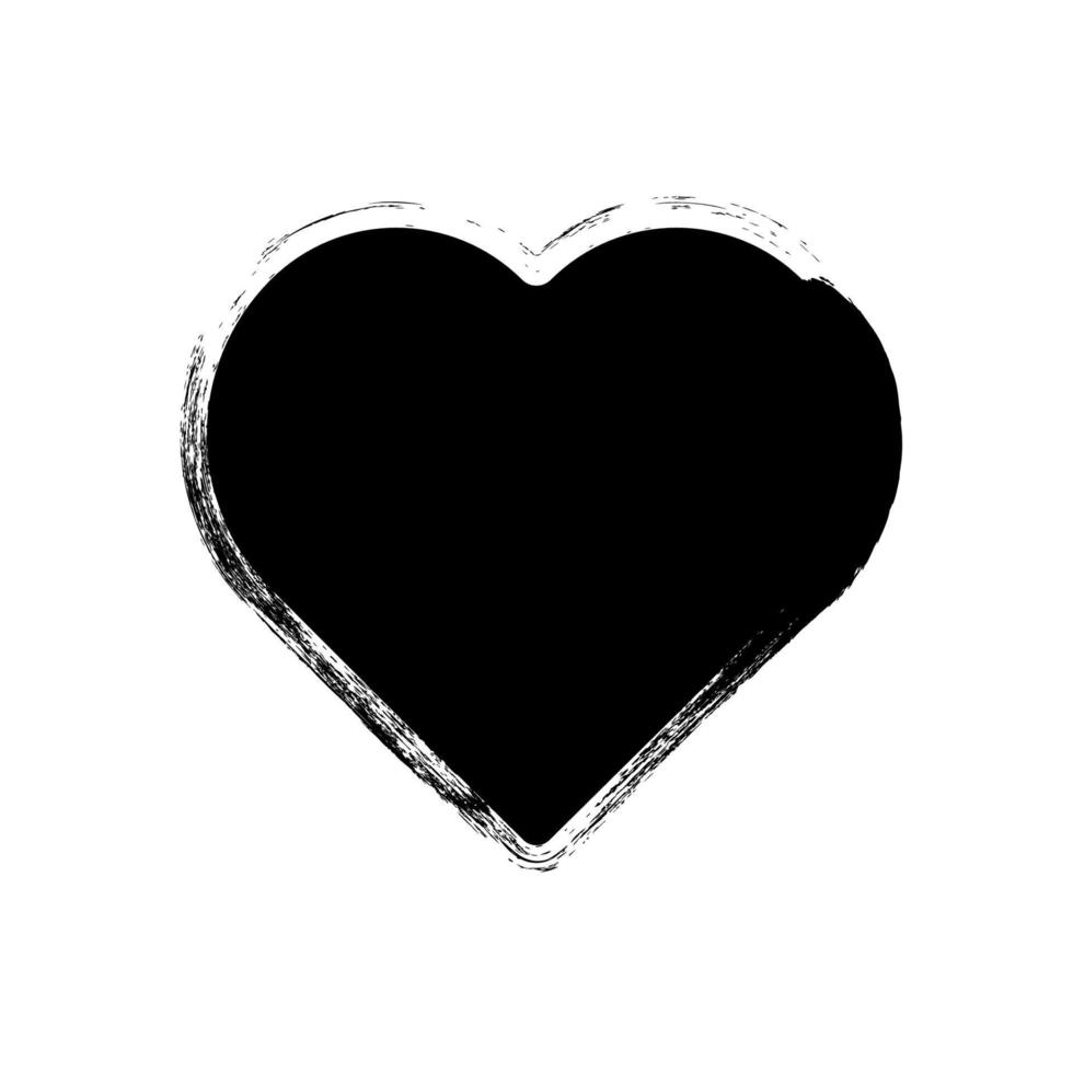 schwarz Grunge Liebe Symbole vektor
